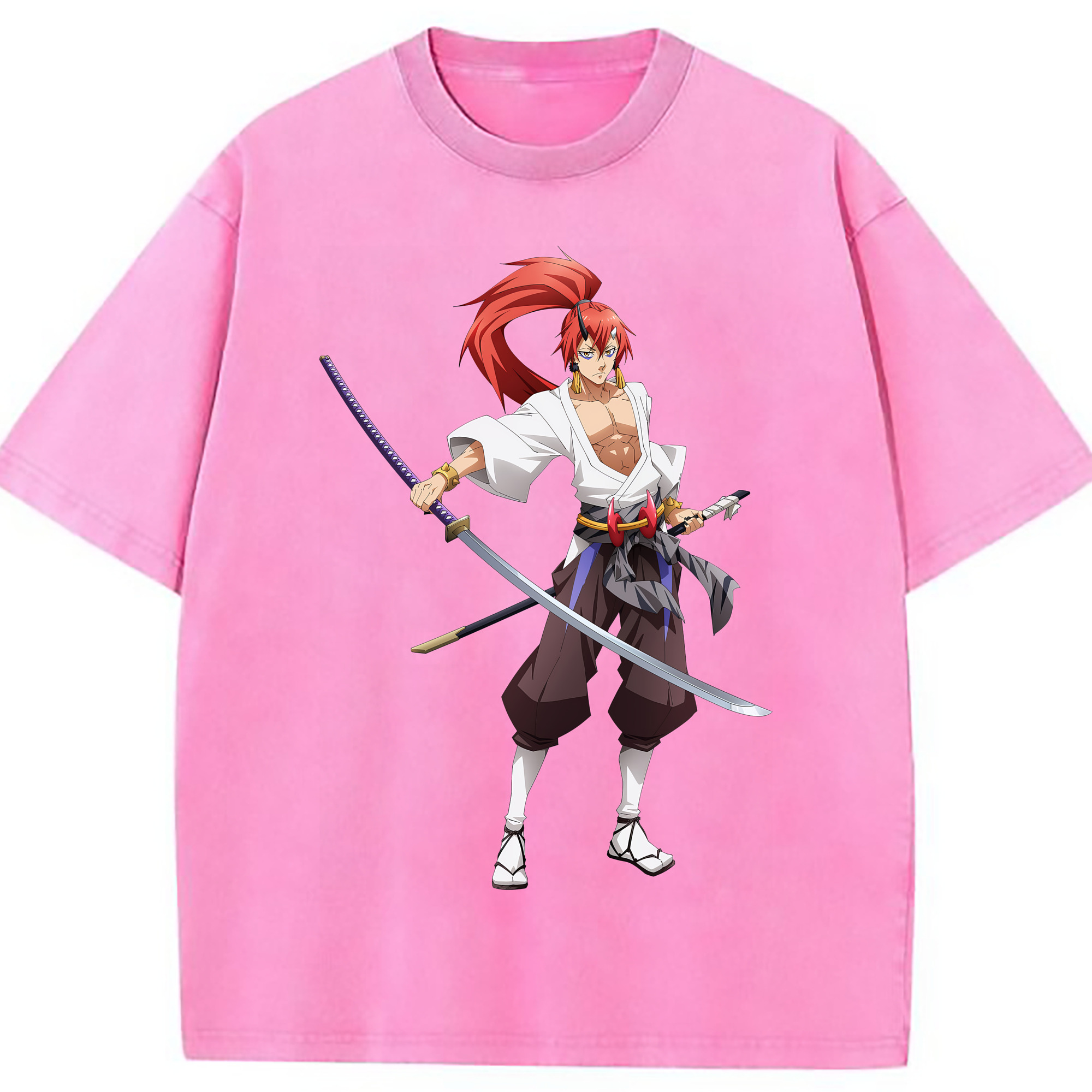 （画像用） 転スラ Regarding Reincarnated to Slime 綿100% ヴィンテージ風 半袖Tシャツ（フロントプリント）